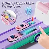 Lehoo Castle Unicorn Transporter 2-in-1 Race Track Toys for Girls 2-5 view 2