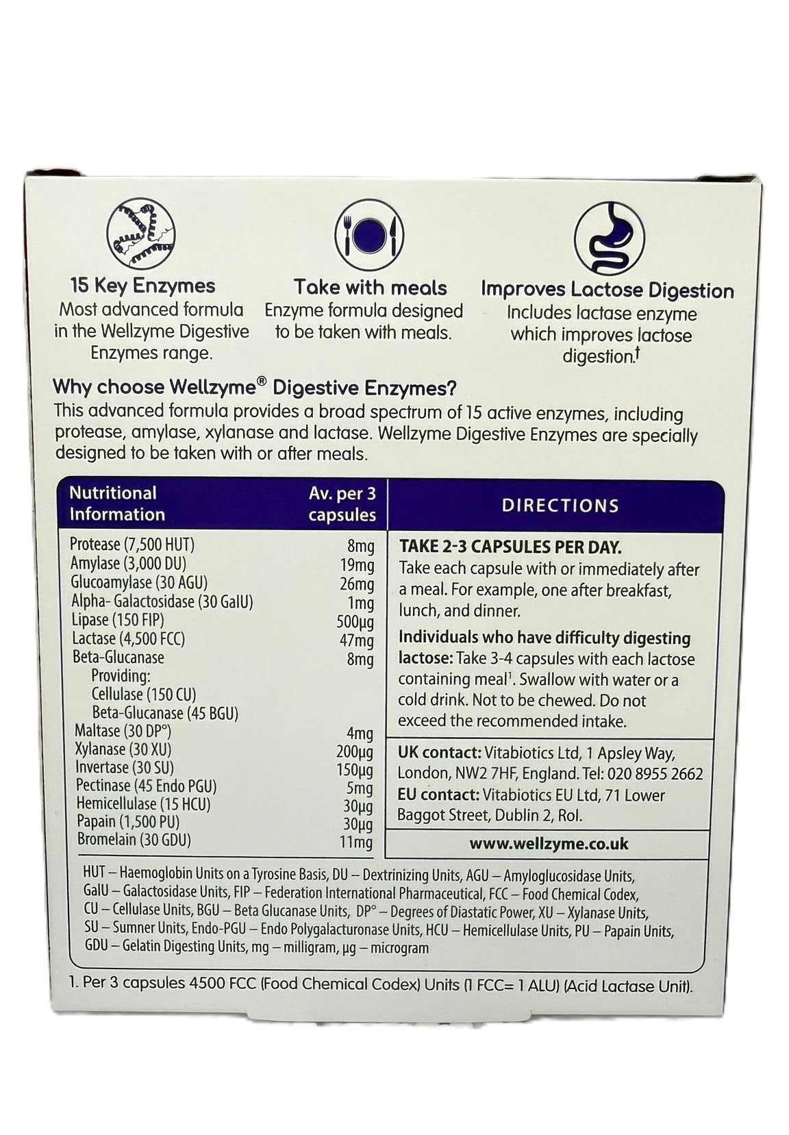 Wellzyme Digestive Enzymes Advanced Formula