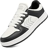 Larwen Women's Comfortable Walking Sneakers: Low-Top Cushioned Collar &amp; Non-Slip Rubber Sole for Casual Wear - Soft PU Leather &amp; Chic Color-Blocking for All-Day Ease - for Comfort Seekers