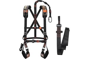 Kalkal Tree Stand Harness, Adjustable Hunter Safety System Harness for Tree-Stand, Lightweight Hunting Safety Harness for men