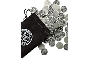 Ars Goetia 72 Metal Coins Complete Set of All King Solomons 72 goetic Demon Seals from The Lesser Key of Solomon