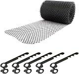HowseHold Gutter Mesh 10 Meters Leaf Debris Guard Roll 10 Fixing Clips view 1