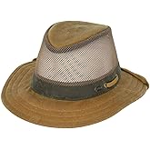 Outback Trading Company Unisex 1470 Willis Mesh Sun-Protective Waterproof Breathable Packable Outdoor Cotton Oilskin Hat