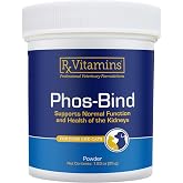 Rx Vitamins Phos-Bind Phosphate Binder for Cats and Dogs - 35g | Kidney Support to Help Reduce Phosphorous Absorption &amp; Lower Serum Levels - 100% Aluminum Hydroxide for Dogs &amp; Cats