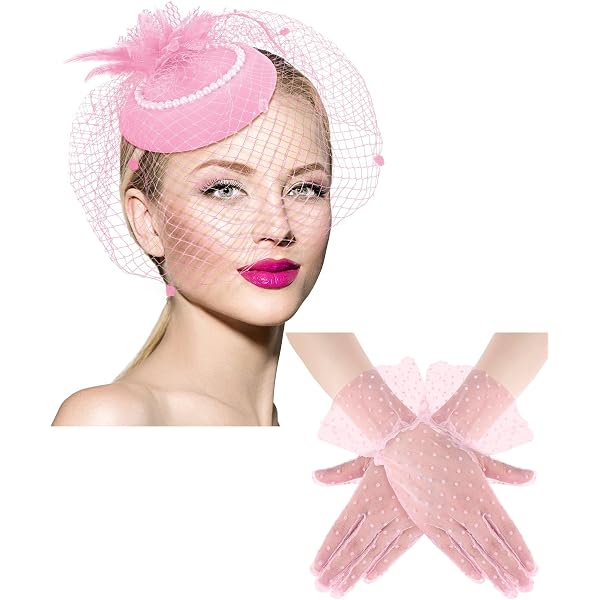Fascinators Hats 20s 50s Hat Pillbox Hat 3PCS Cocktail Tea  display picture 3