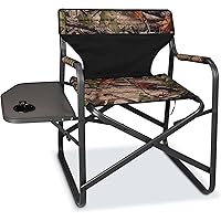 Directors Camping Chairs-Lightweight Folding Lawn Chairs with Side Table-Outdoor Foldable Camp Chair for Hunting Fishing Trav