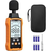Neoteck 30-130dB Decibel Meter with A/C Weighted Digital Sound Level Meter | Portable Backlight SPL Meter with MAX/MIN FAST/SLOW Response Rate and Data Hold for Home Office Factories Noisy Neighbors