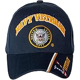 United States Navy Veteran Navy Logo Embroidered Baseball Cap