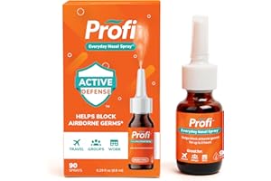 Profi™ Everyday Nasal Spray - Helps Defend Against Airborne Germs and Allergies, Lasts Up to 8 Hours, Advanced Nasal Spray for Air Travel, Work, Conferences & Indoor Gatherings - 90 Sprays, 0.29 FL OZ