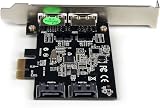 StarTech 2 Port PCIe SATA eSATA Controller Card 6Gbps PCIe SATA III Dual Port view 6