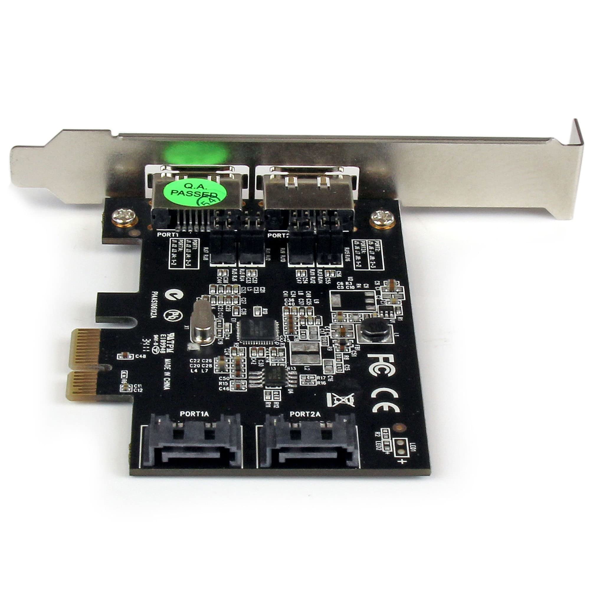 StarTech.com Tarjeta Controladora eSATA PCI Express SATA 6 Gbps de 2 Puertos - Tarjeta PCIe SATA III de Doble Puerto - 2 Int/2 Ext - SATA III 6Gbps (PEXESAT322I) StarTech.com Tarjeta Controladora eSATA PCI Express SATA 6 Gbps de 2 Puertos - Tarjeta PCIe SATA III de Doble Puerto - 2 Int/2 Ext - SATA III 6Gbps (PEXESAT322I)