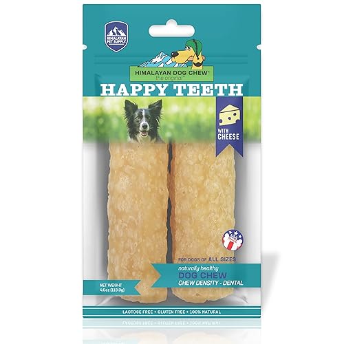 Himalayan Dog Chew Happy Teeth Yak Cheese, Soft Dog Chews, 100