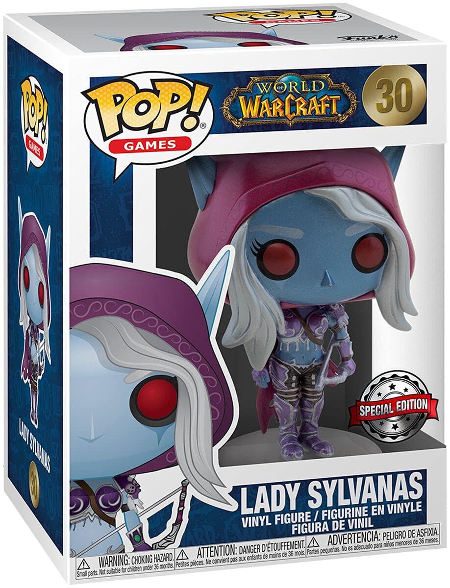 Funko Pop World of Warcraft 30- Lady Sylvanas Windrunner Blizzard 30th Anniversary Metallic Special Edition