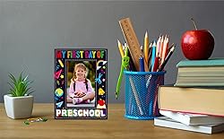 WaaHome My First Day of Preschool Picture frame