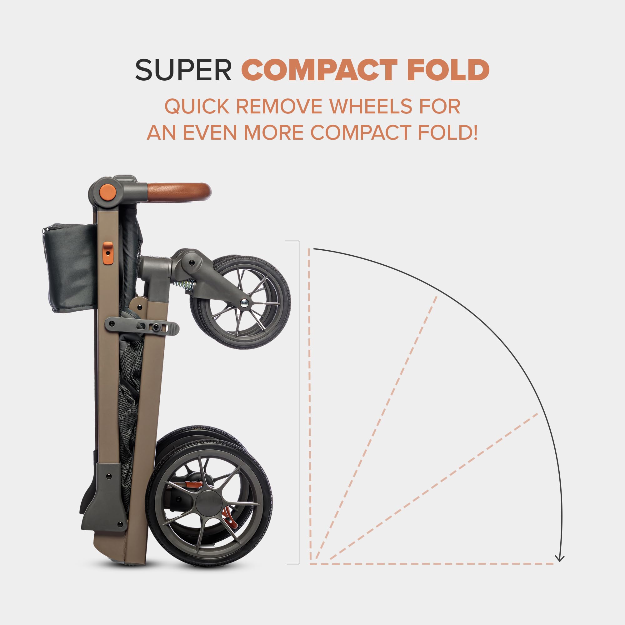Wadabuggy Shop Foldable Shopping Cart - Portable & Lightweight Folding Utility Carts with Easy to Maneuver Wheels, Storage Baskets for Grocery and Heavy Duty, Cup Holders & Zippered Pouch