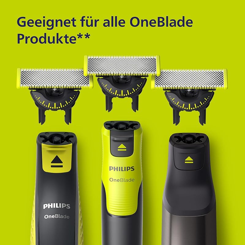 OneBlade Original 360-Klingen, passend für alle OneBlade und Pro Modelle, original von Philips, 3er-Pack (Modell QP430/60)