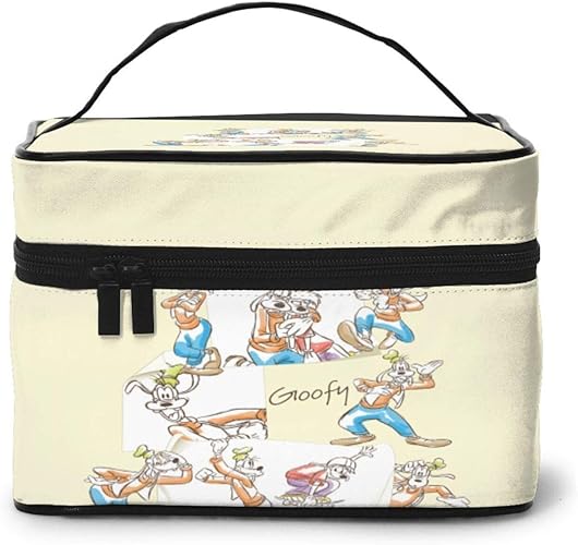 Amazon グーフィー 化粧ポーチ トラベルポーチ コスメ収納 洗面用具入れ 旅行グッズ 出張先 収納 多機能的 超軽量 大容量 人気 かわいい メイクポーチ Baseballtv レディースバッグ 財布