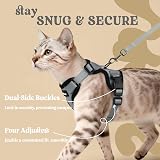 rabbitgoo Cat Harness and Lead Set XXS Reflective Escape-Proof Grey view 6