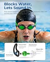 Hearprotek Swimming Ear Plugs Adults 2 Pairs Reusable Silicone Green view 2