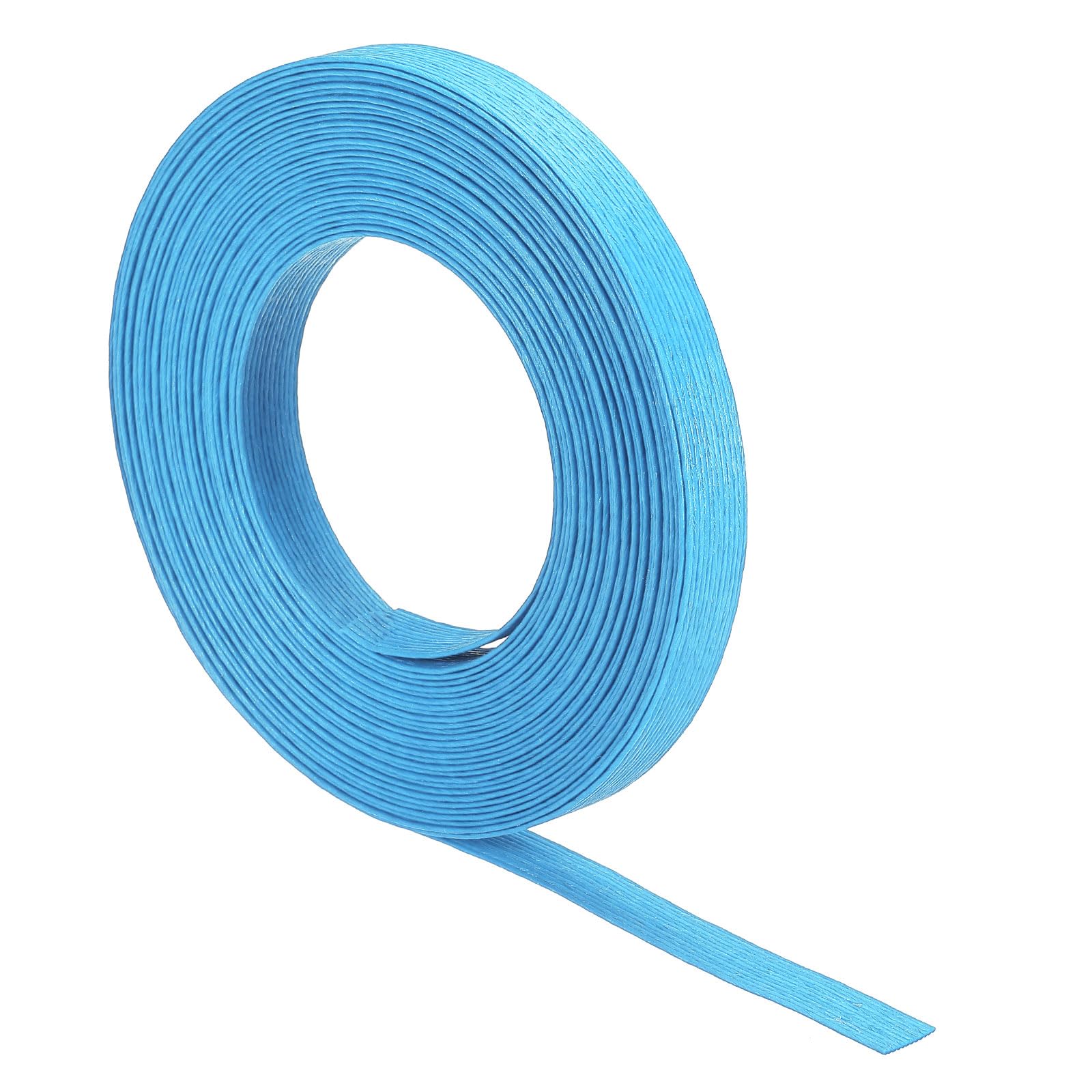 PATIKIL 11 Yards x 0.6" Paper Rattan Weaving Cane, 12-Ply Paper Rattan Weave Basket Weaving Supplies for DIY Rattan Woven Making, Deep Cyan