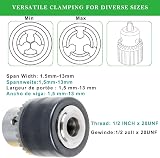 GARHWAL SDS-Plus Drill Chuck Adapter 1.5-13mm 1/2-20UNF 40mm view 2