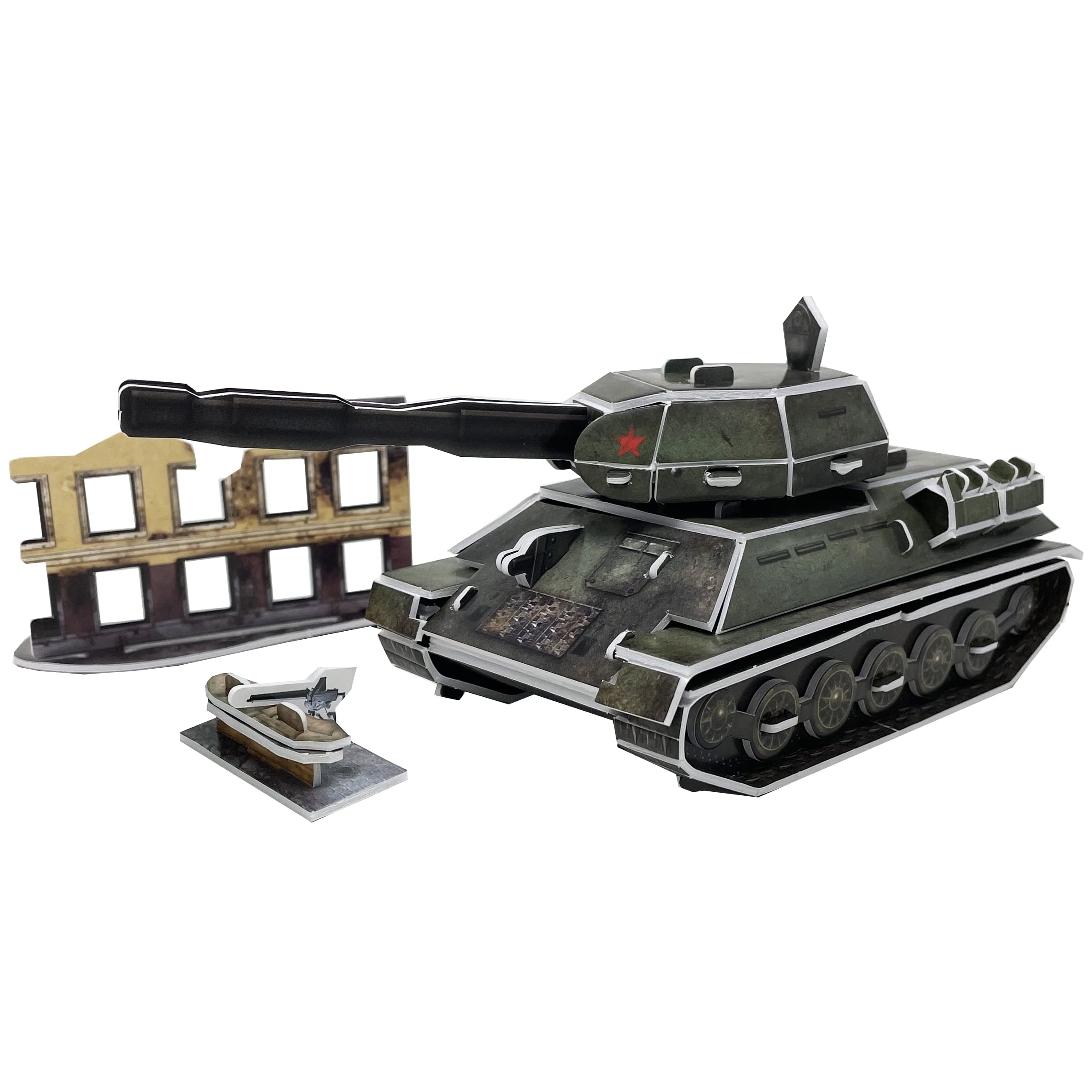 Army Tank 3D Puzzle (Soviet T-34 Tank)