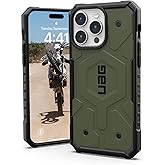 URBAN ARMOR GEAR UAG [Updated Ver] Compatible with iPhone 15 Pro Max Case 6.7" Pathfinder Olive Drab Built-in Magnet Compatible with MagSafe Charging Rugged Military Grade Dropproof Protective Cover