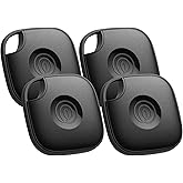 Life360 Tile - Bluetooth Tracker, Keys Finder and Item Locator for Keys, Bags and More. Phone Finder. Both iOS and Android Compatible. 4-Pack (Black)