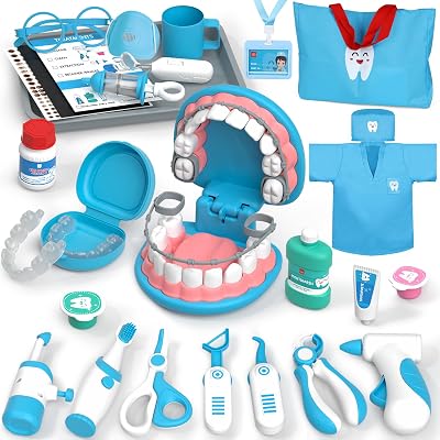 Lehoo Castle Dentist Doctor Kit for Kids Blue 3+ Educational Toy