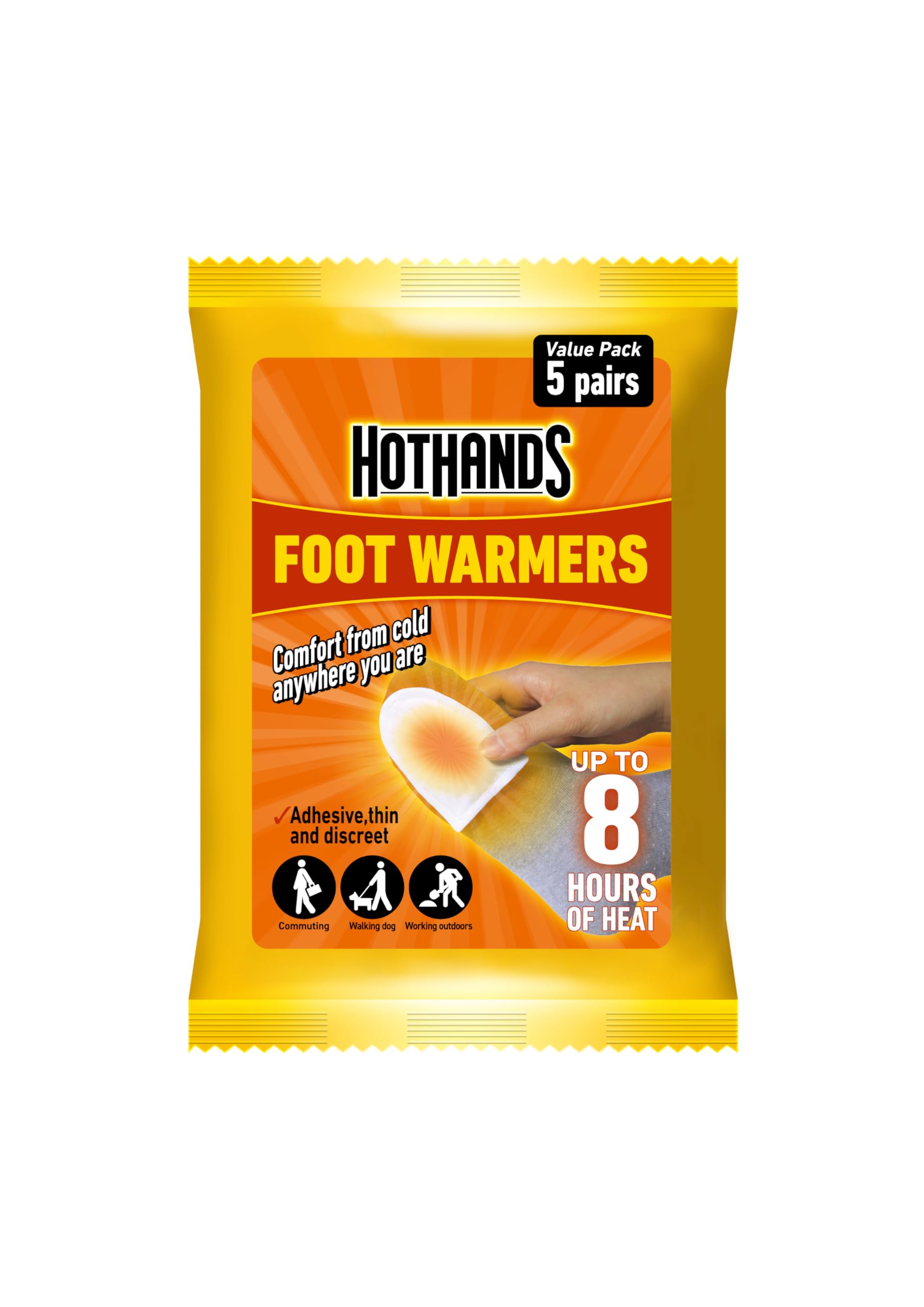 HotHands Foot/Toe Warmers, 5 Count (Pack of 1)