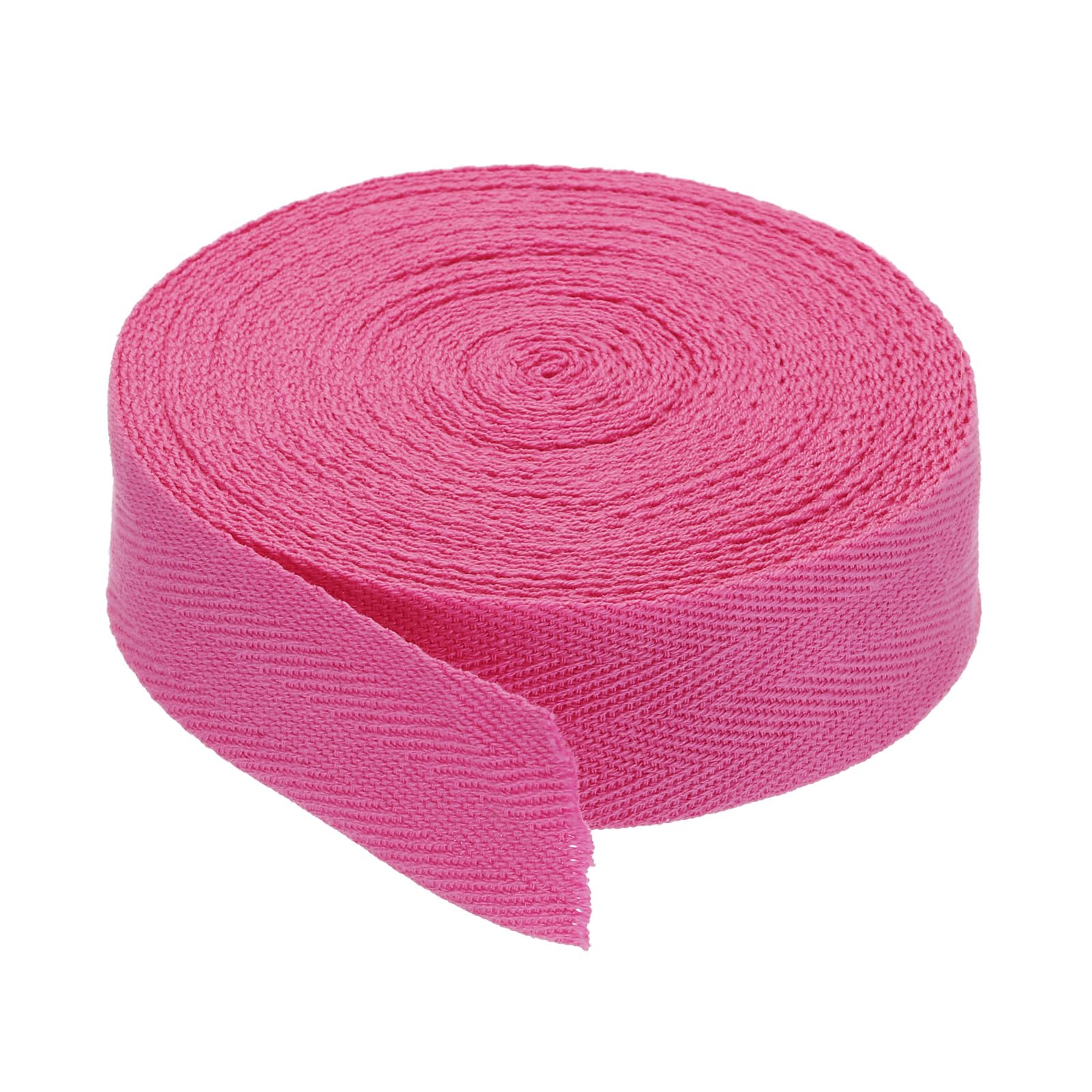 PATIKIL 1"/2.5cm Cotton Twill Tape 10 Yards Cotton Ribbon Bias Binding Tape Herringbone Webbing Trim for Sewing Gift Wrapping Craft DIY Rose Red