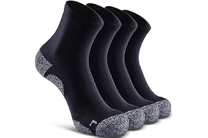 SITOISBE Quarter Compression Socks for Men Women, Cushioned Running Hiking Socks