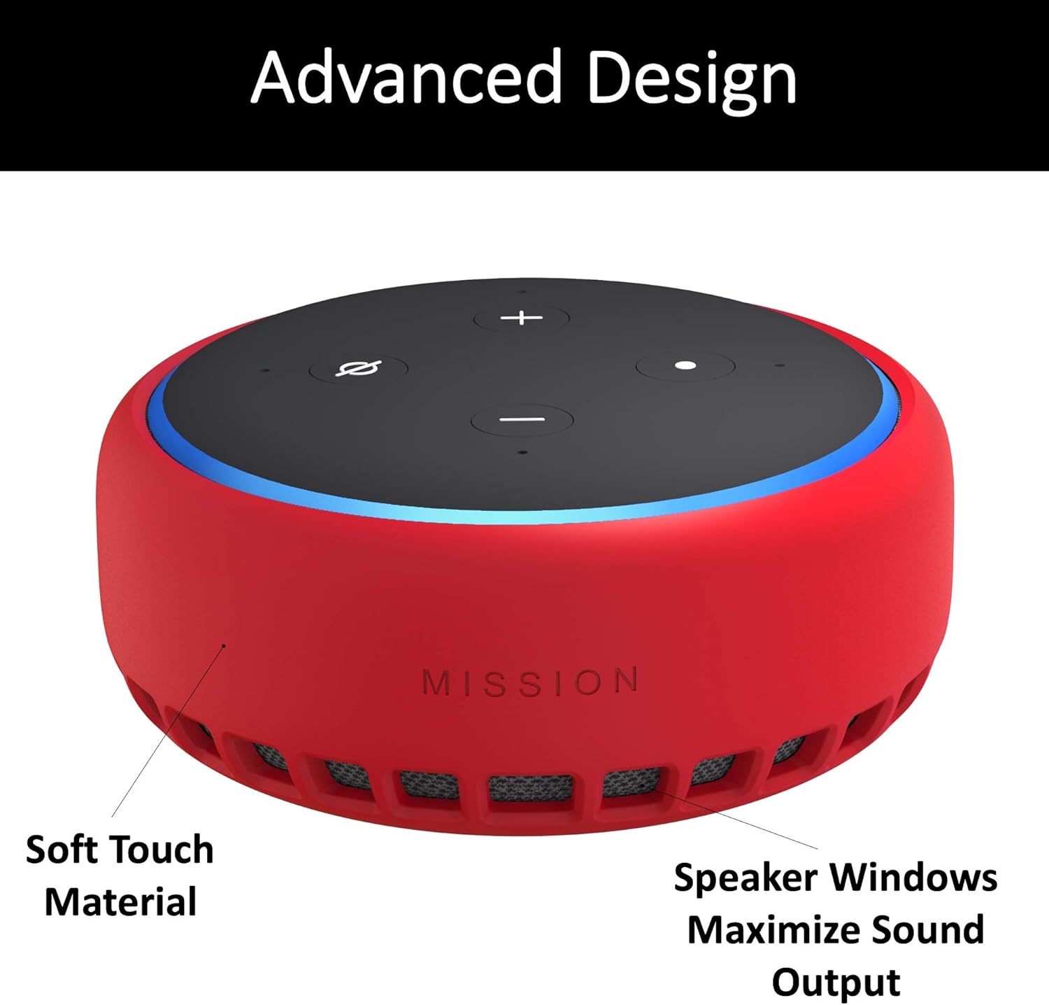 amazon echo dot is red