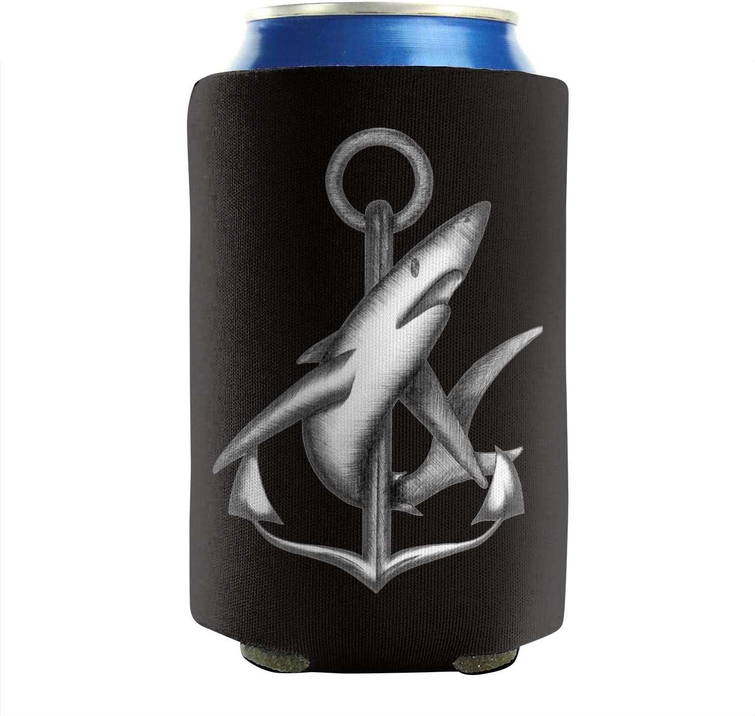 Shark Anchor Metal 1216 OZ Bottles Neoprene Beverage