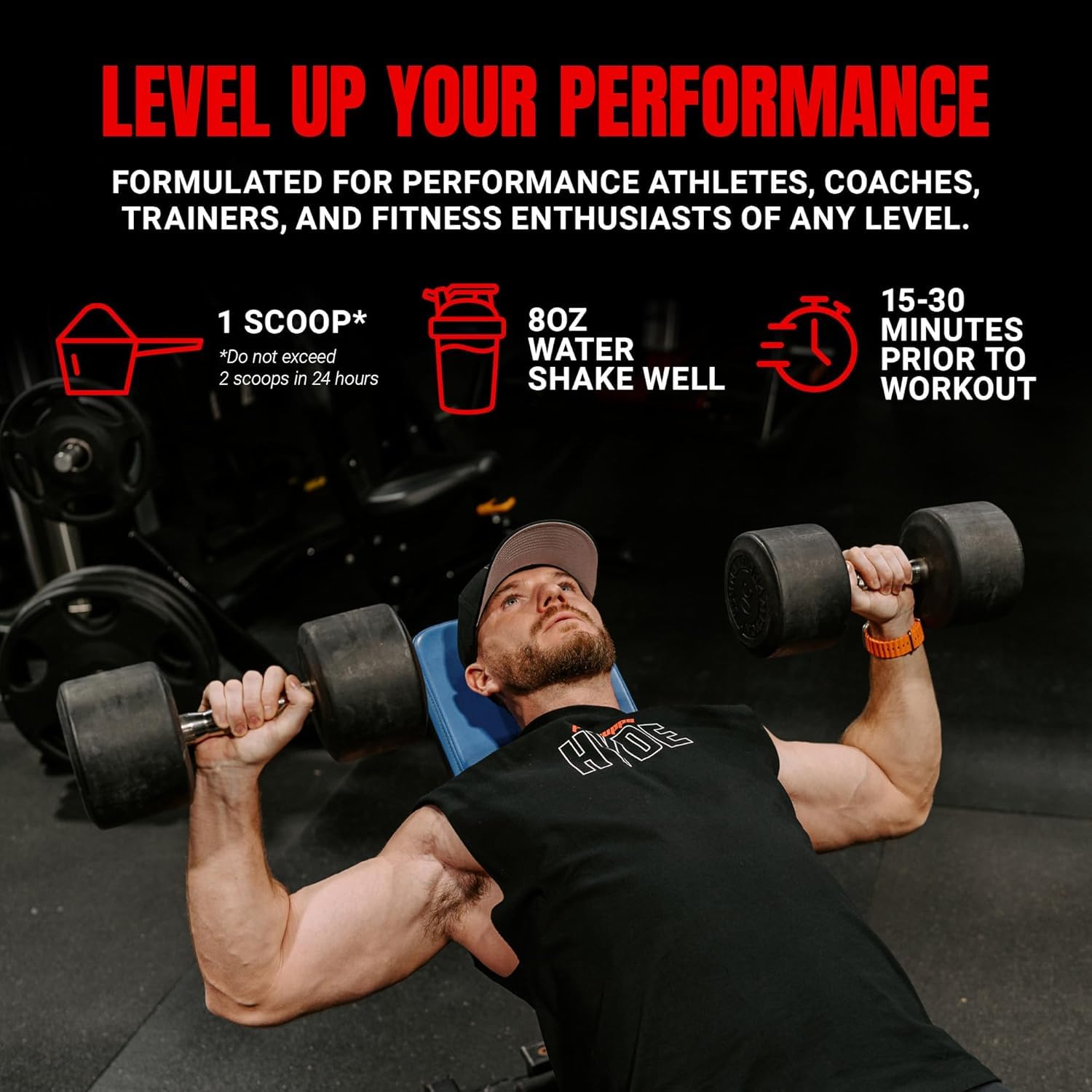 PROSUPPS Mr. Hyde Signature Pre Workout Powder with Creatine, Beta Alanine & Caffeine - Performance, Energy & Endurance - Clean Fitness & Gym Supplements for Men & Women (Watermelon, 30 Servings)