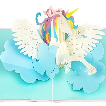 PaperCrush - Tarjeta pop-up con diseño de unicornio: Amazon ...