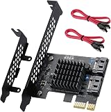 ACTIMED 2-Port SATA III 6Gbps PCI Express Expansion Card for SSD HDD