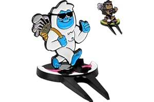 Big Crazy Divot Repair Tool, Divot Repair Tool, Sasquafch and Yeti Golf Green Golf Divot Tool, 4-in-1 Divot Tool, Golf Ball Marker, Golf Groove Cleaner and Alignment Tool