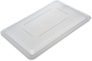 Carlisle FoodService Products Storplus Food Storage Container Lid Lock-Tight Lid with Stackable Design for Catering, Buffets, Restaurants, Polyethylene (Pe), 18 x 12 Inches, White