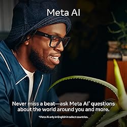 Meta Ray-Ban Smart Glasses, Wayfarer, Matte Black