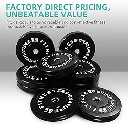 Fitvids Olympic 2" Bumper Plates Set Including