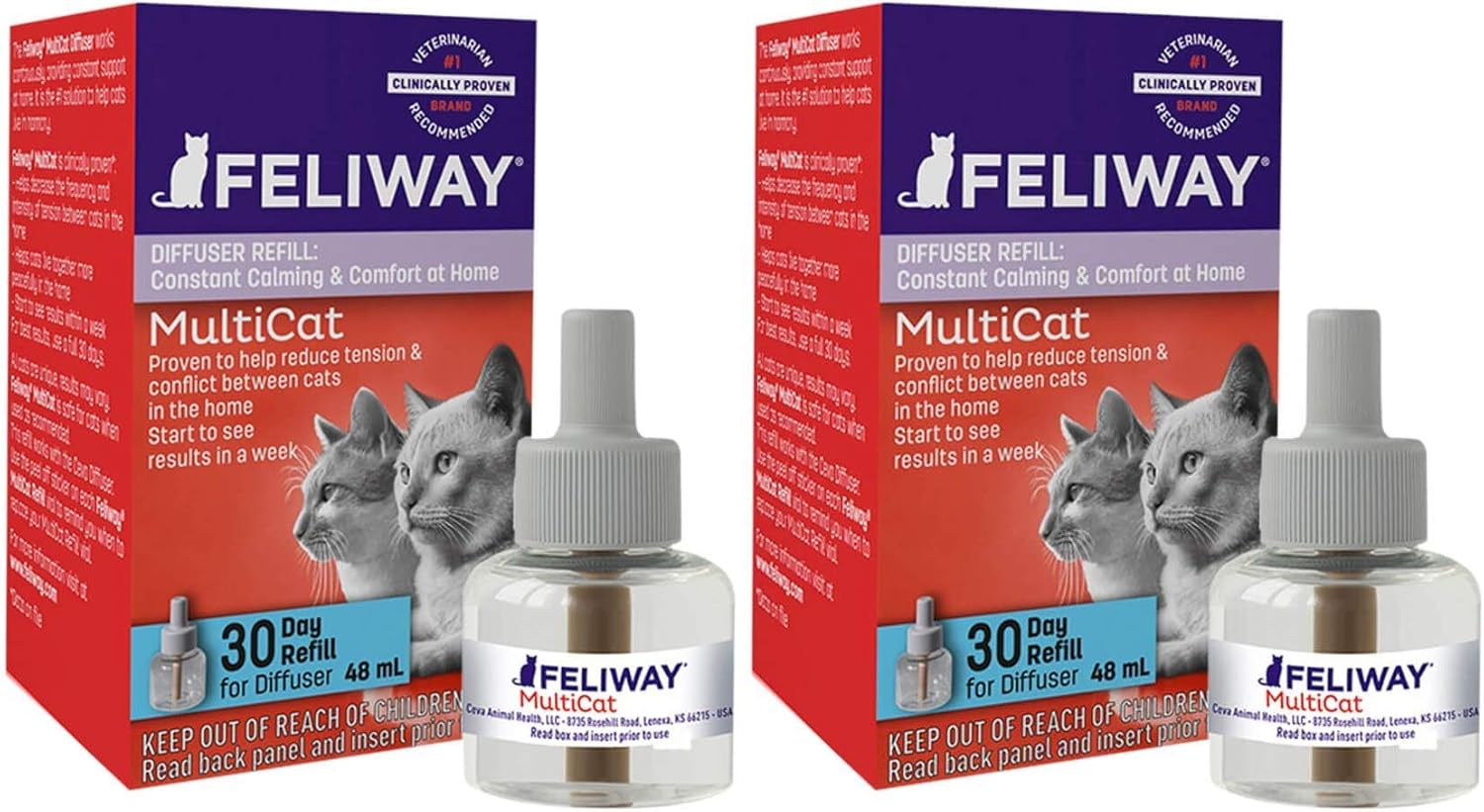 FELIWAY MultiCat Calming Diffuser Refill