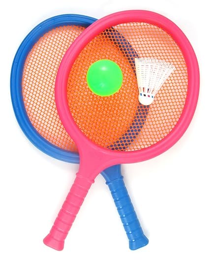 Liberty Imports Badminton Set For Kids With 2 Rackets Ball And Birdie Junior Tennis Racquet Play Game Beach Toys