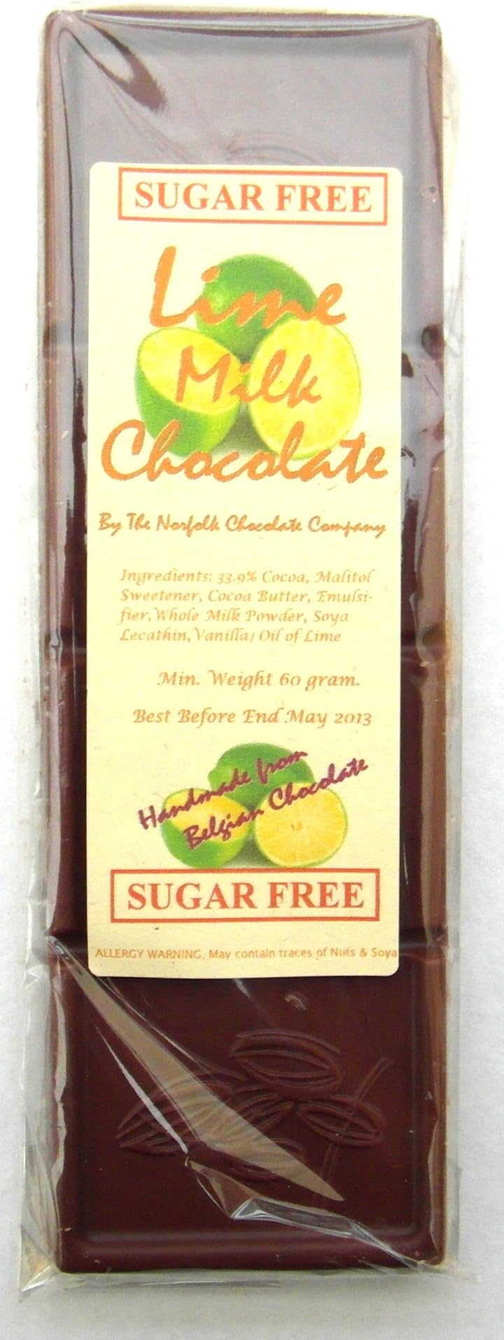 Sugar Free Lime Milk Chocolate 4 x 60g