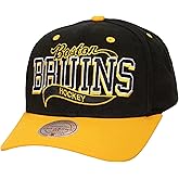 Mitchell & Ness Boston Bruins NHL Block Sweep Pro Snapback Hat Cap Black/Gold