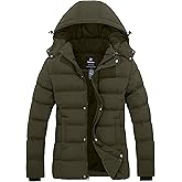 Wantdo Women's Hooded Warm Winter Coat Quilted Thicken Puffer Jacket with Removable Hood