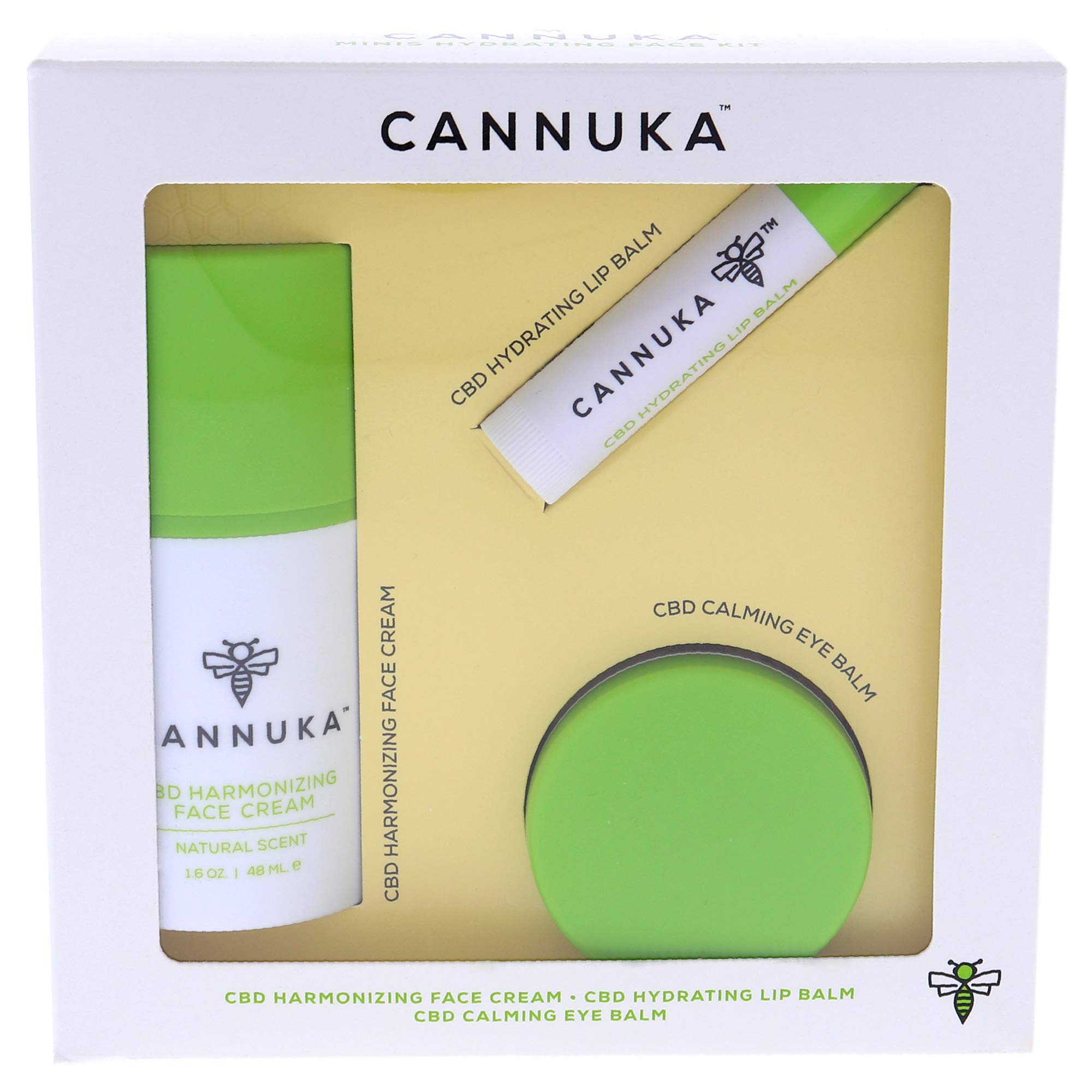 Cannuka Hydrating Face Kit for Unisex 3 Pc Kit