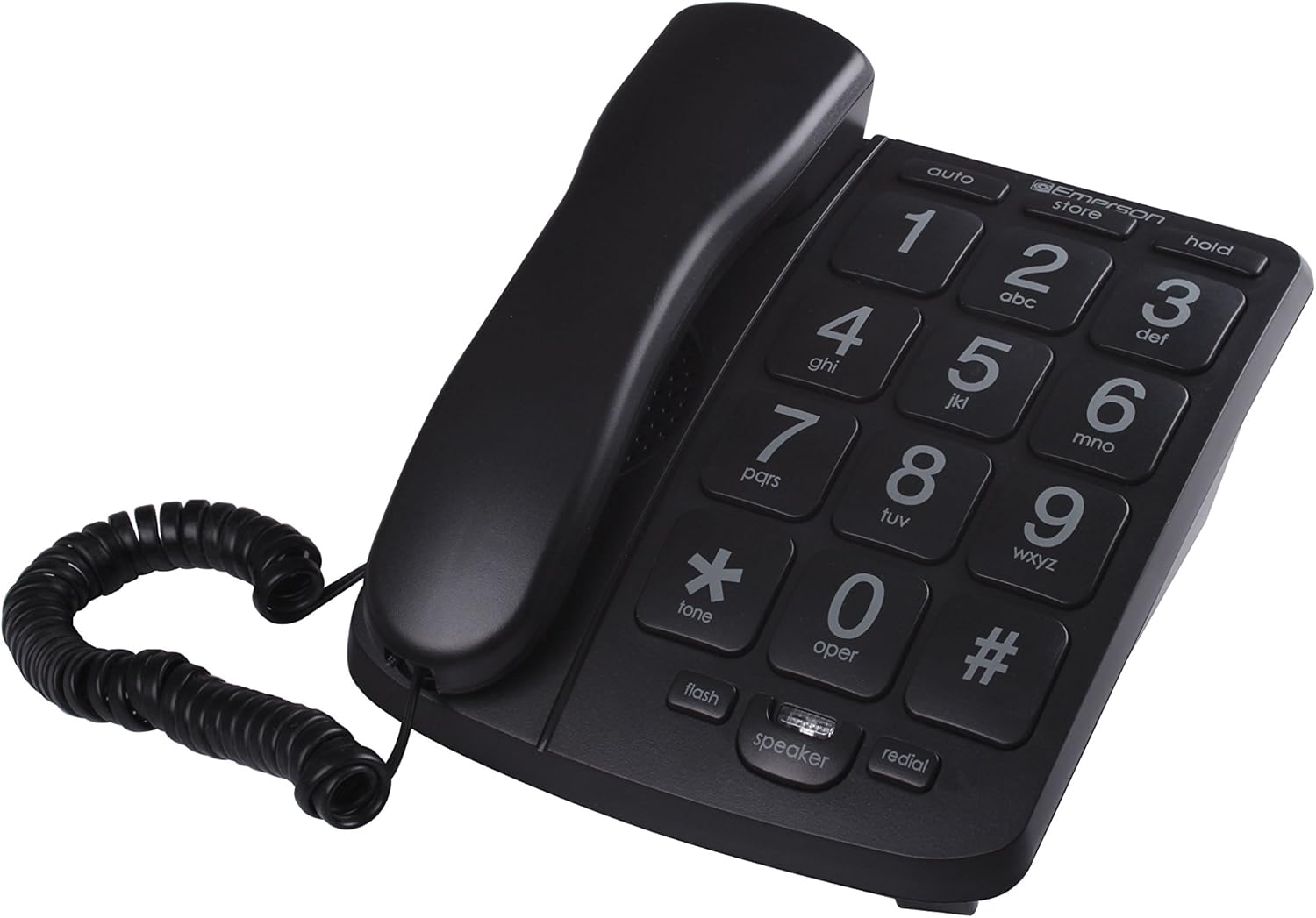 Emerson EM300BK Big Button Corded Phone Designed For Amazon.co.uk Electronics