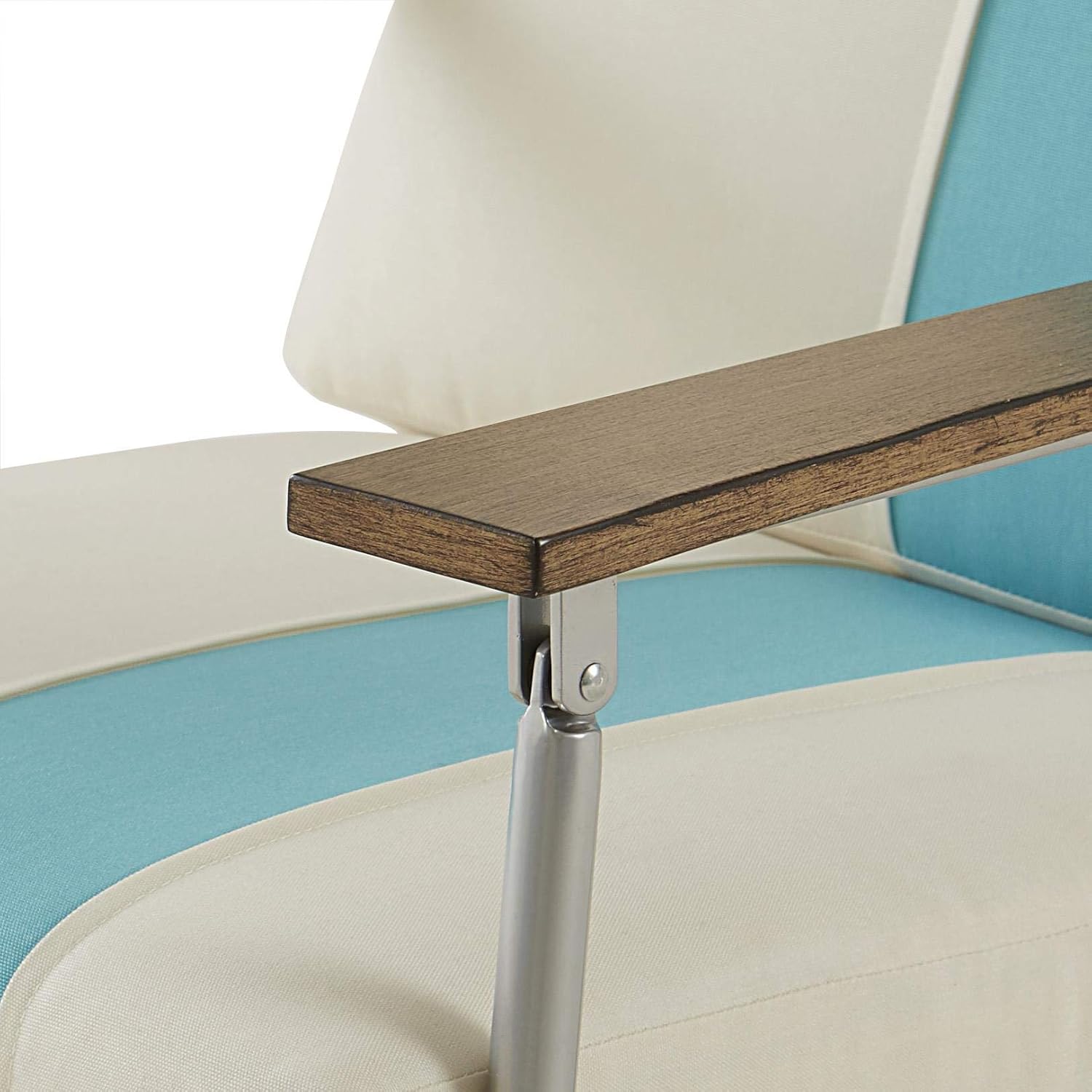 Novogratz 88066WTQ1E Poolside Lila Outdoor Lounge Chair, Turquoise : Garden & Outdoor