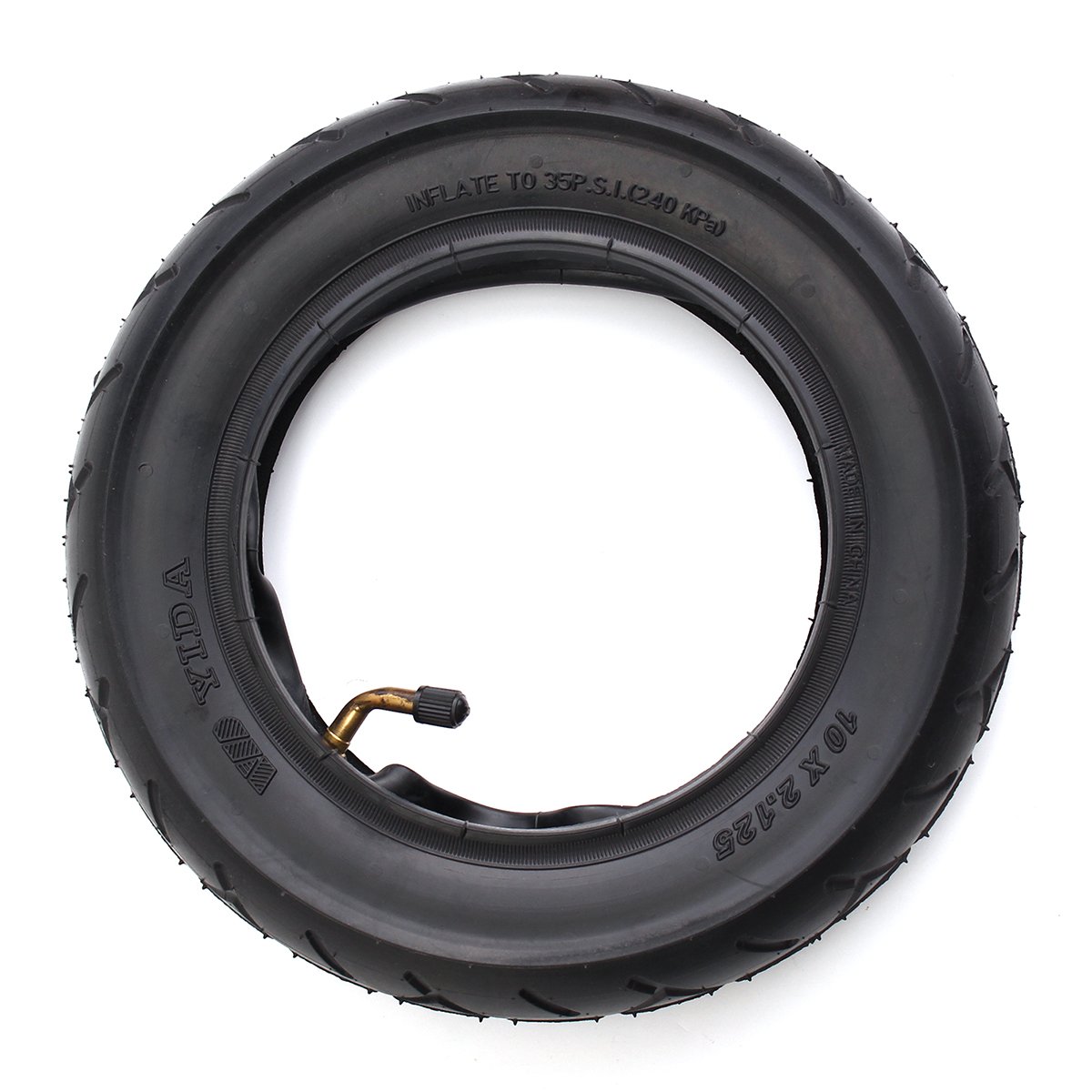 VWPEYY 10inch x 2.125inch Natural Rubber Construction Electric Scooter Tire